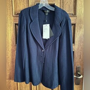 NWT St. John Blue Blazer size 12